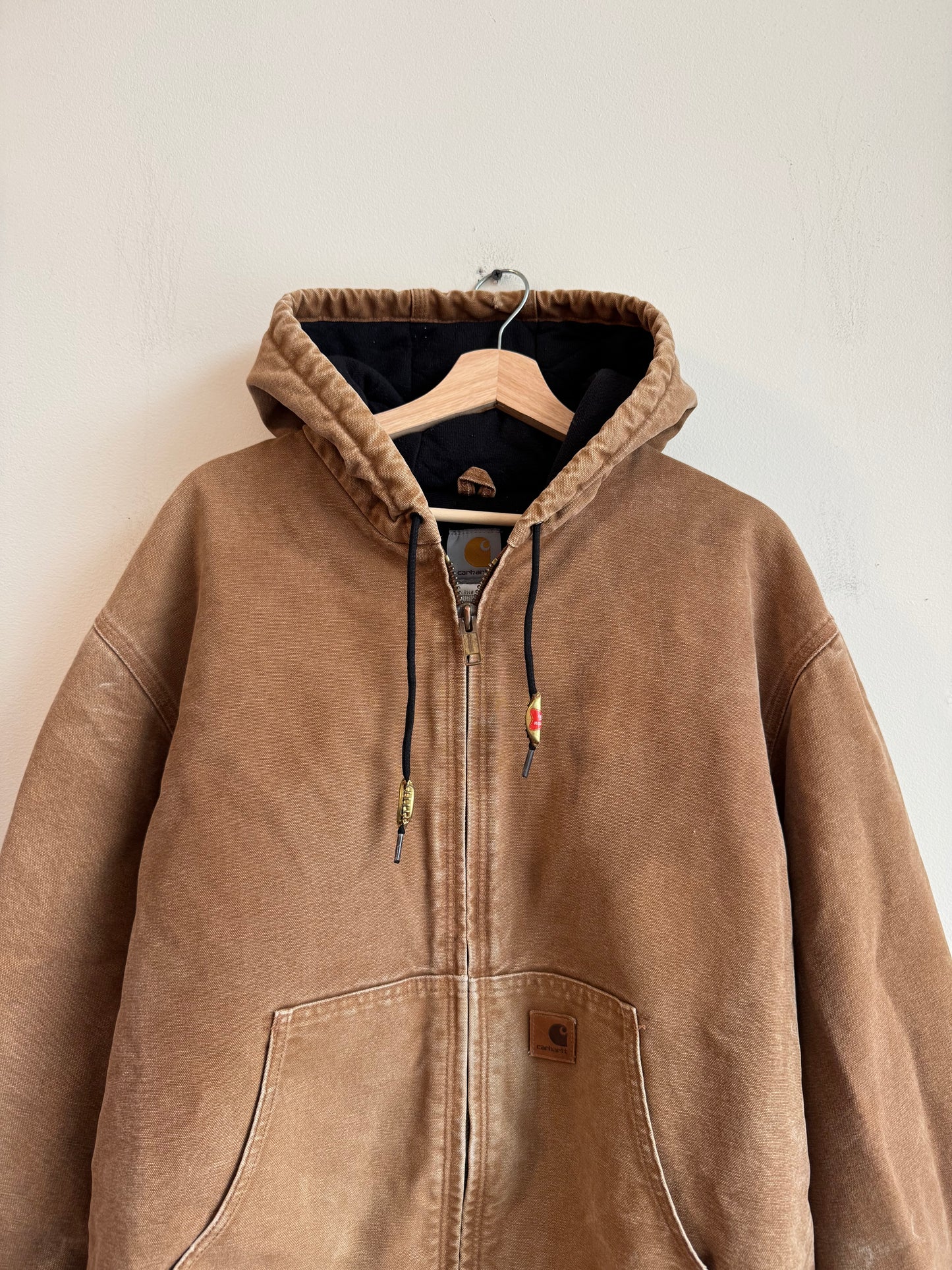 2011 Carhartt Dark Brown Hooded Workwear Jacket (XL)