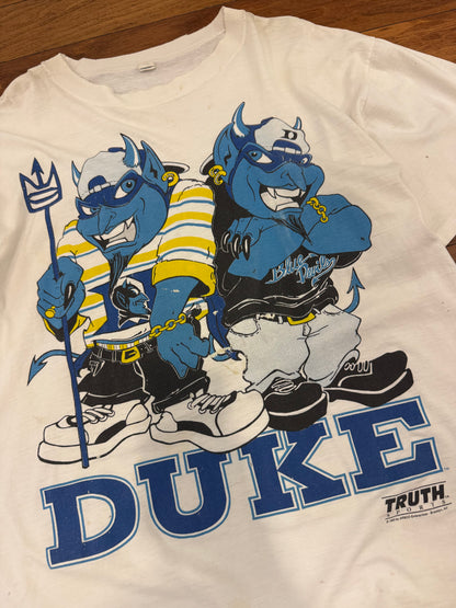 1993 Duke Blue Devils Cartoon Mascots Vintage Tee (XL)