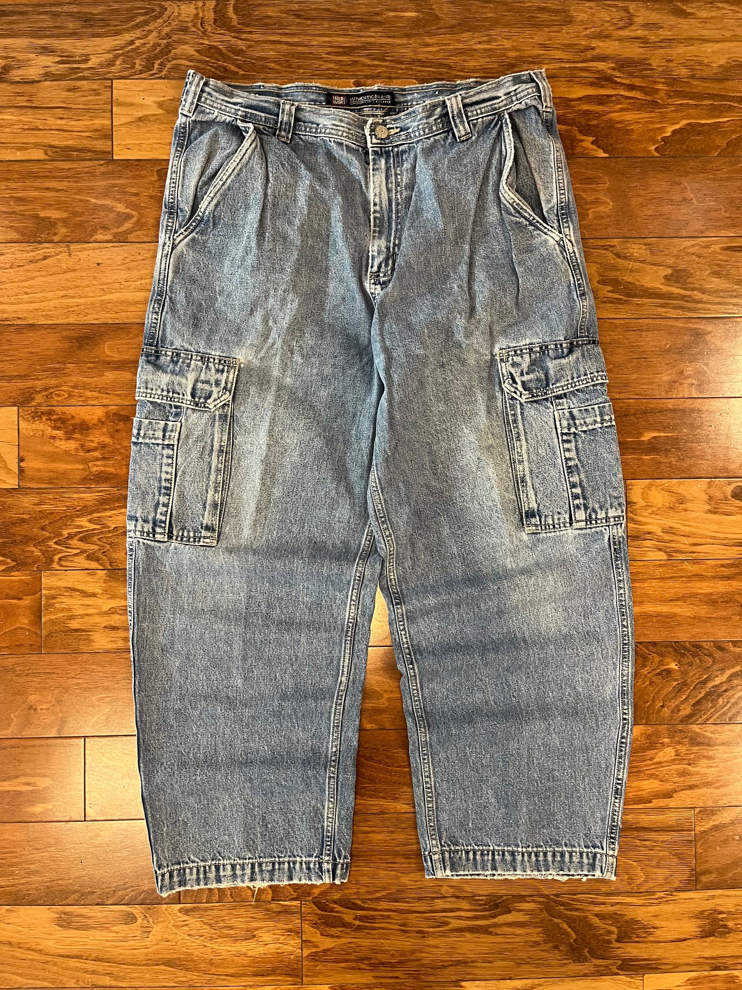 00s Faded Glory Cargo Baggy Jeans (38 x 30)