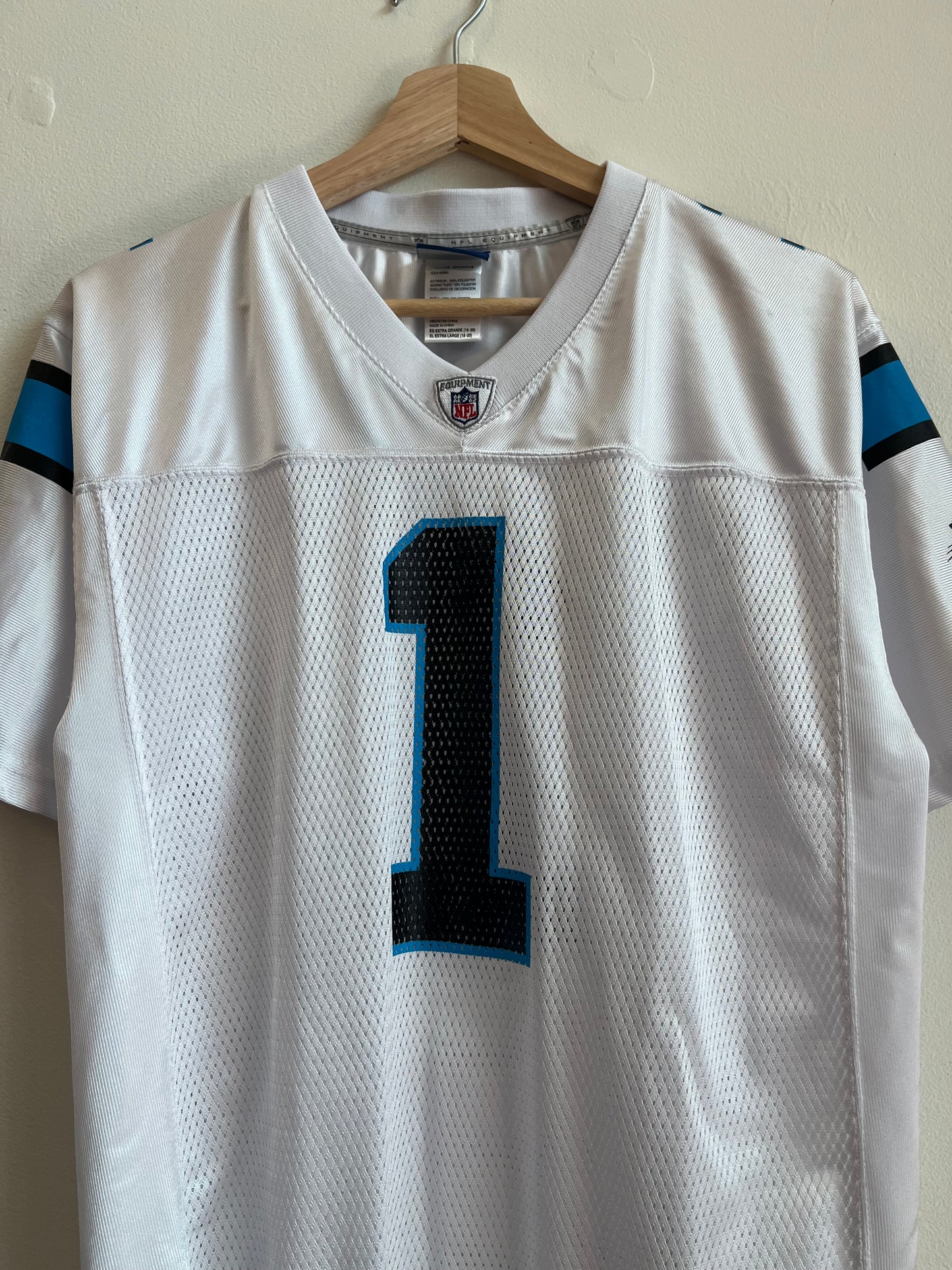 2010s Carolina Panthers Cam Newton Away Jersey (Youth XL)