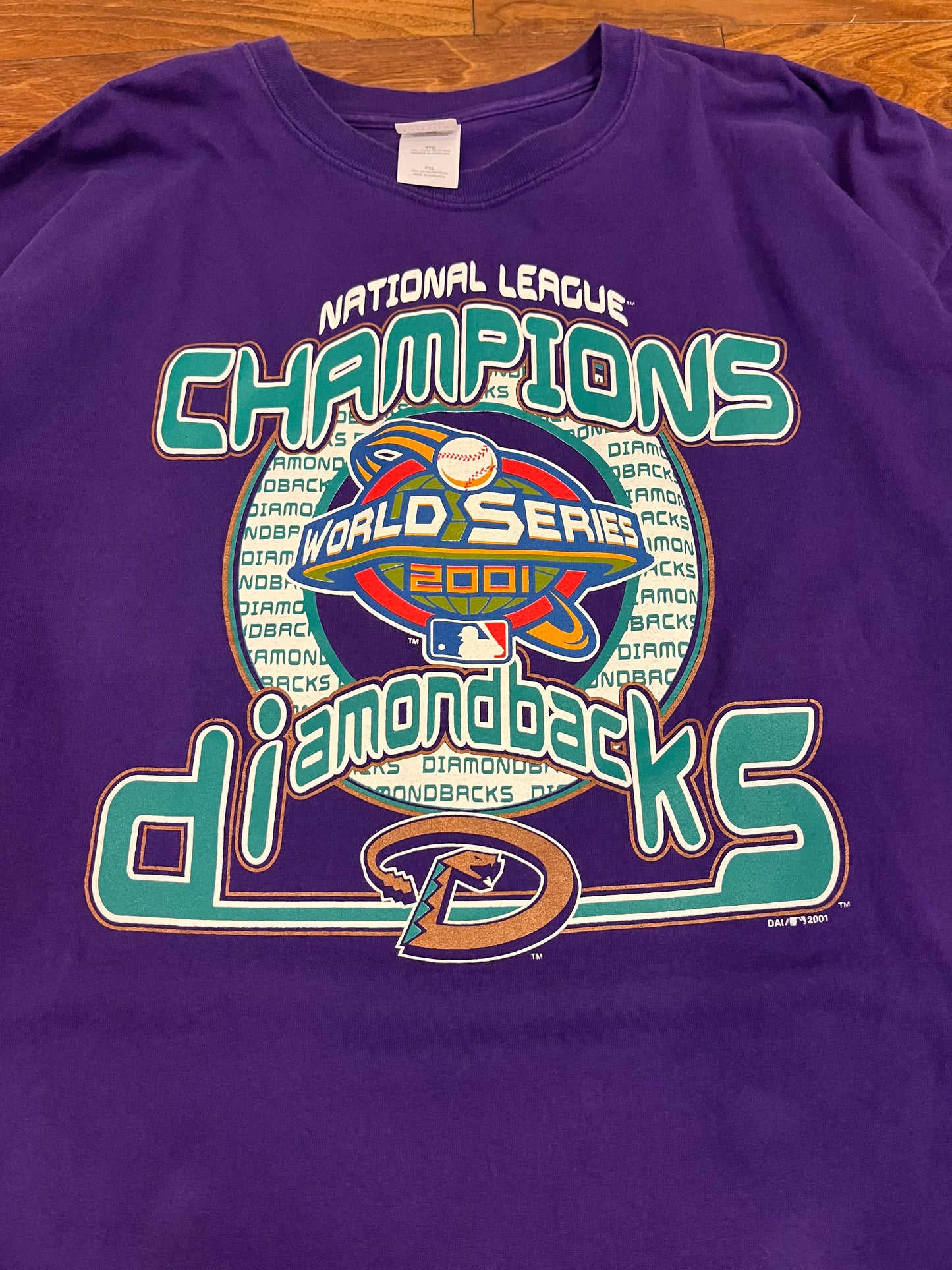 2001 Arizona Diamondbacks Vintage MLB World Series Tee (XXL)
