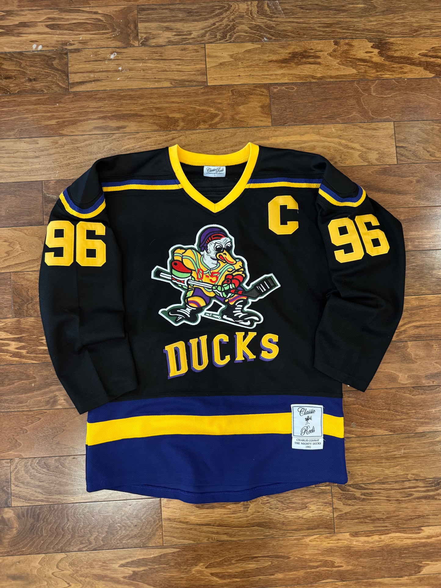 00s Mighty Ducks Conway Movie Promo Jersey (L)