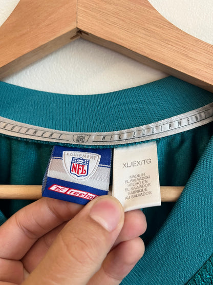 00s Miami Dolphins Sam Madison Teal Reebok NFL Jersey (XL)