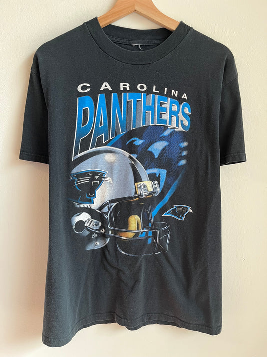 00s Carolina Panthers Helmet Shadow Graphic Tee (M)