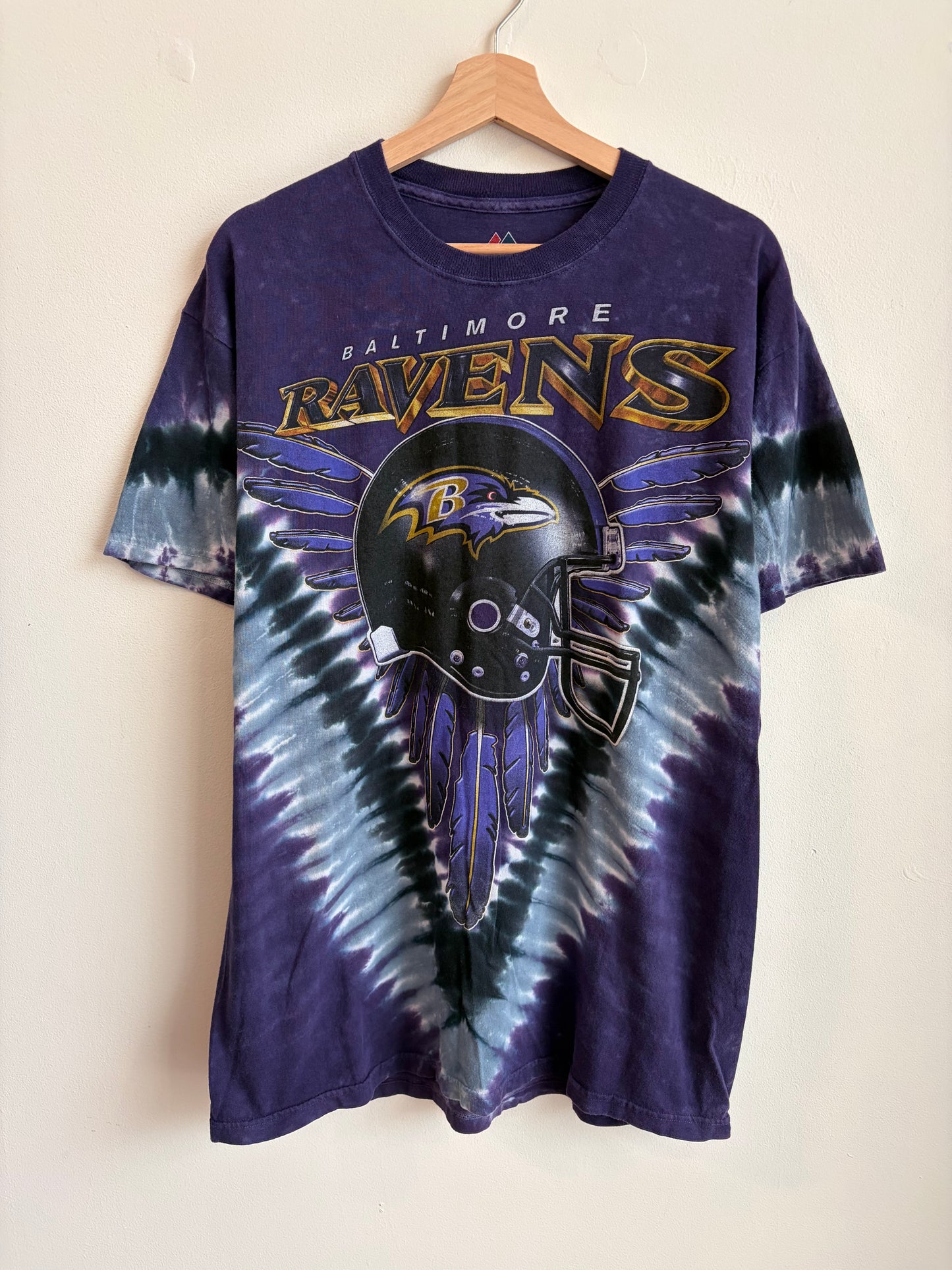 00s Baltimore Ravens Majestic Tie Dye Tee (L)