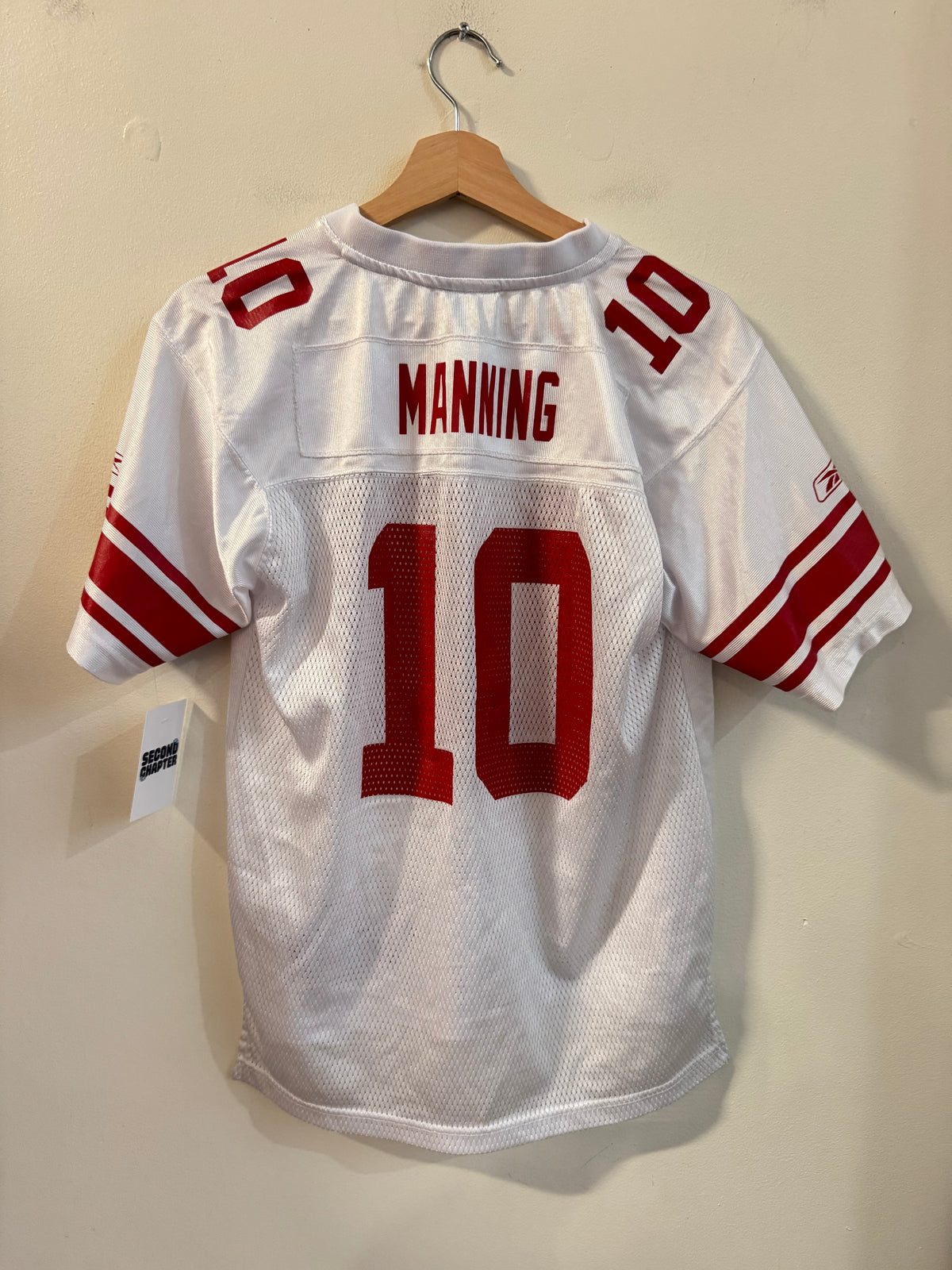 00s New York Giants Eli Manning Reebok Away Jersey (Youth L)