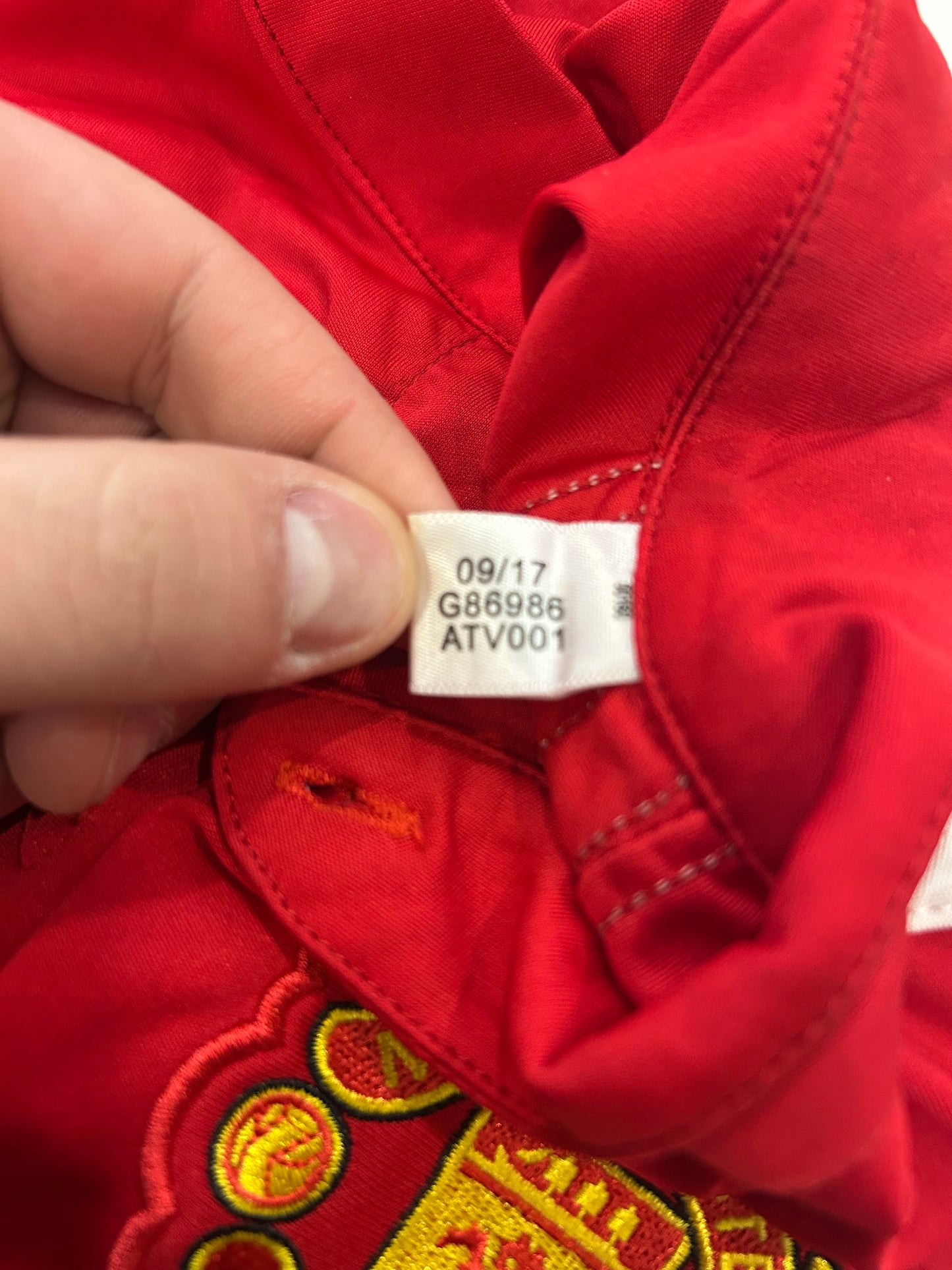 Manchester United Pogba Adidas Home Soccer Jersey 2017 Kit (M)