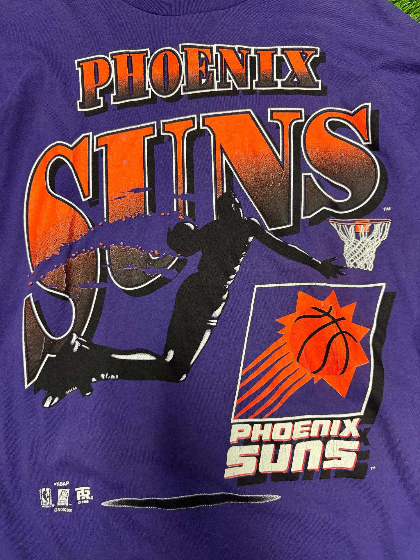 1995 Phoenix Suns Spell Out Vintage Graphic NBA Tee (XL)
