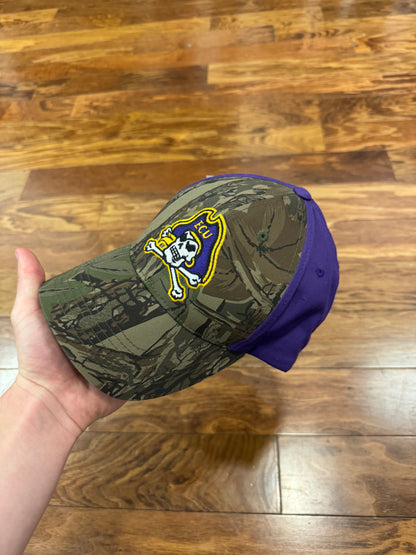 00s East Carolina (ECU) Pirates Camo Two Toned Hat (OS)