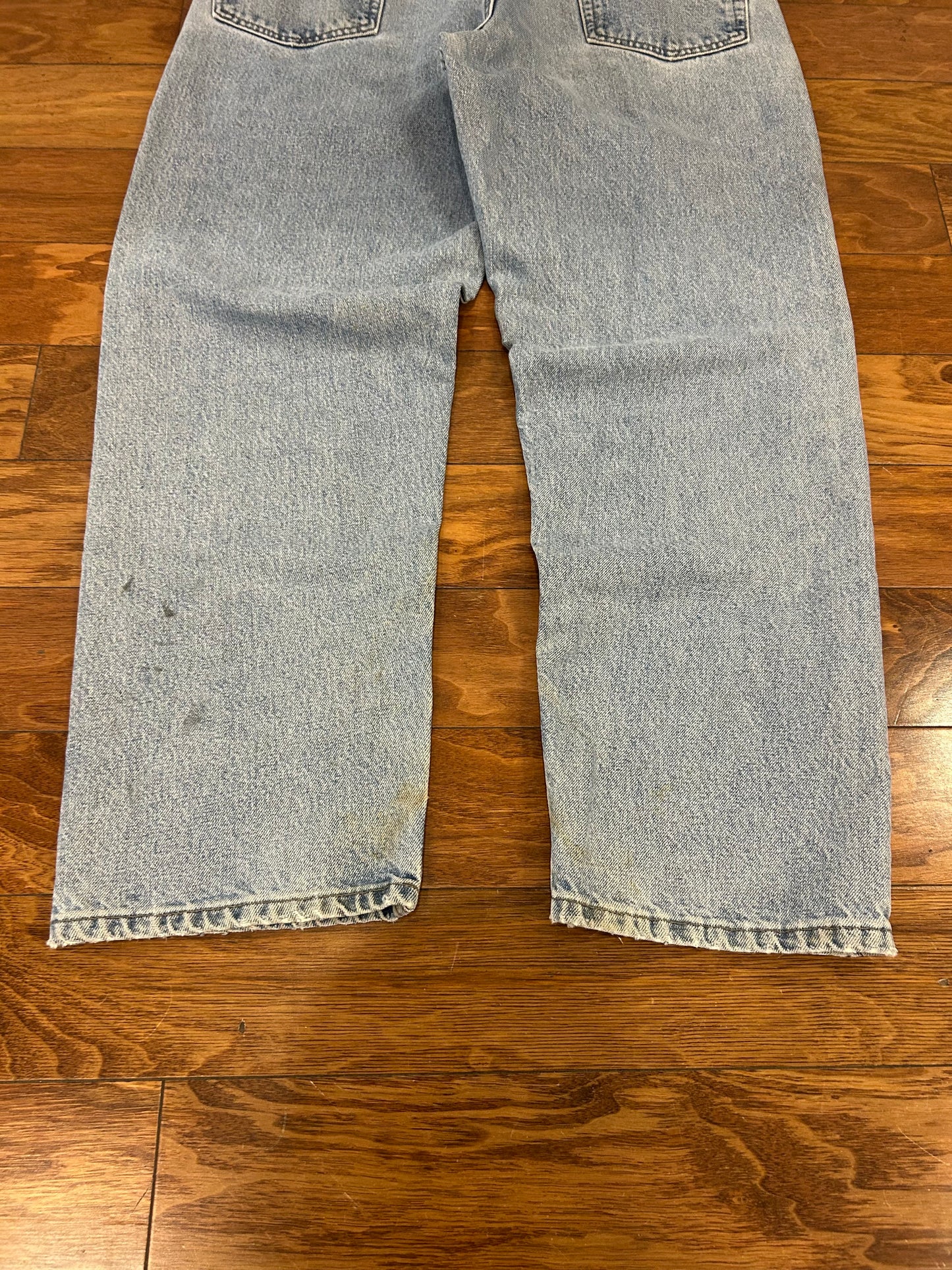 00s Carhartt Mud Wash Distressed Blue Jeans (38 x 30)