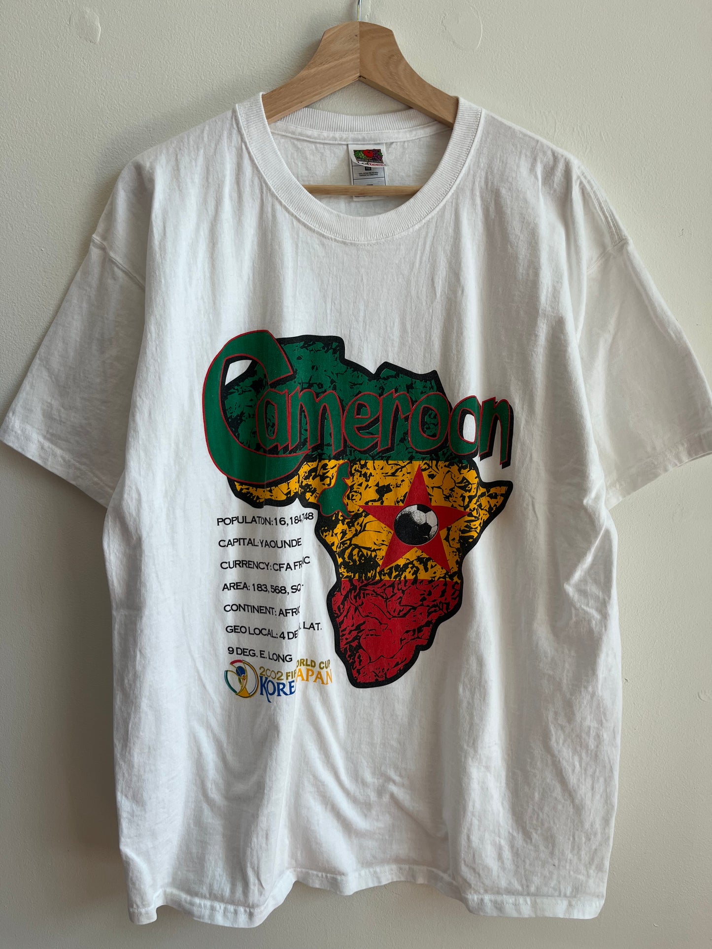 2002 Cameroon Vintage World Cup Tee (XL)