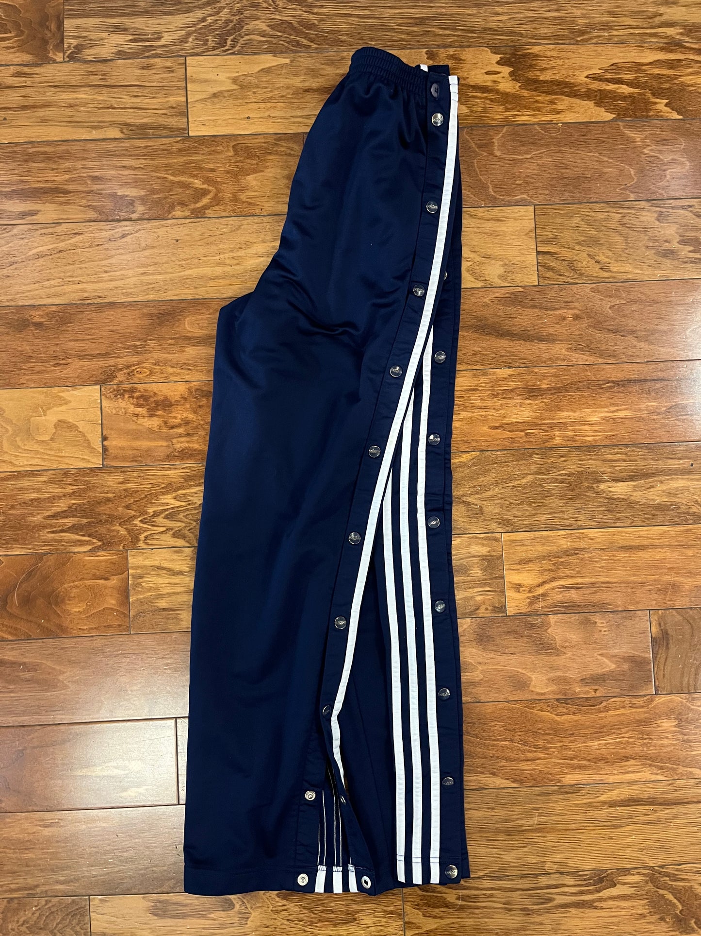 90s Adidas Navy Breakaway Sweat Pants (S)