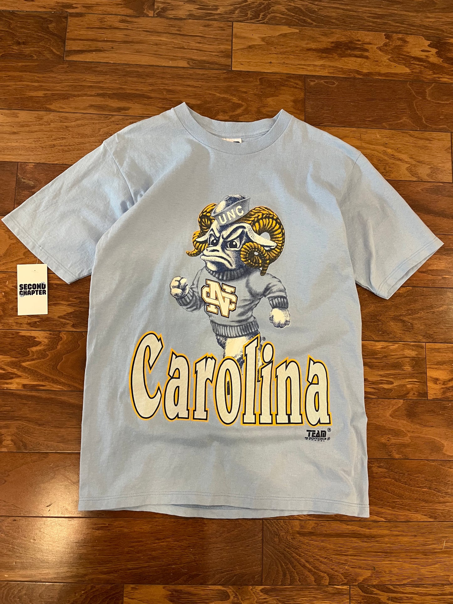 90s UNC Vintage Big Mascot Team Edition Tee (M)