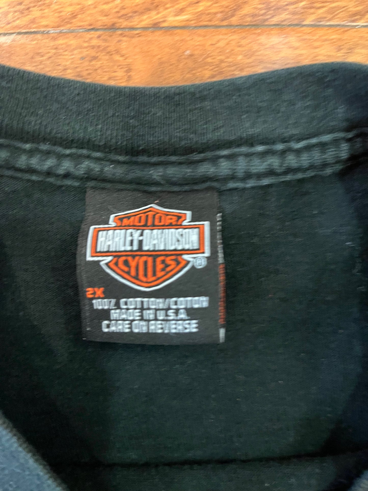 2003 Harley Davidson Faded Spell Out Tee (XXL)