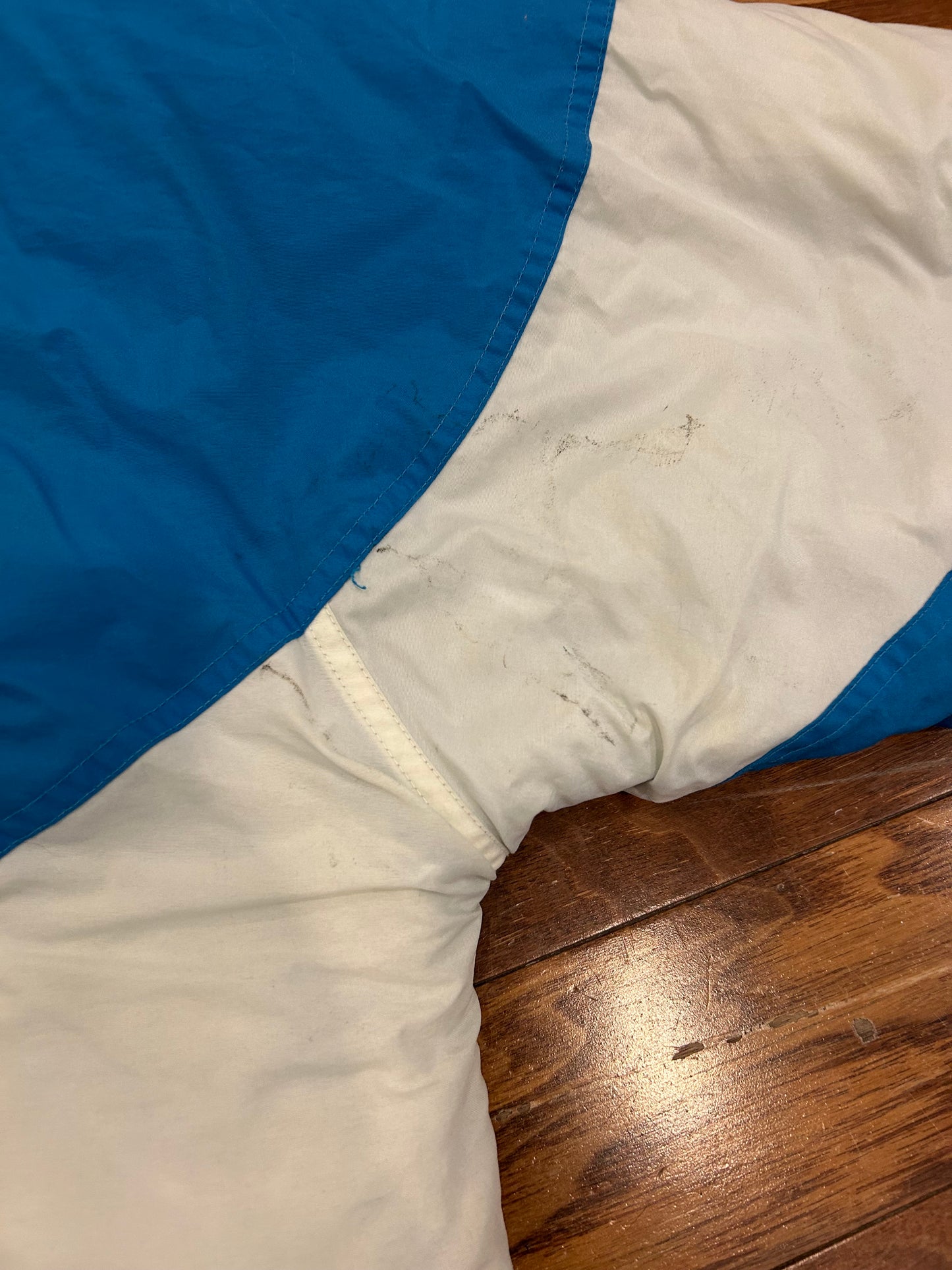 90s Carolina Panthers Logo Athletic Vintage Puffer Jacket (XL)