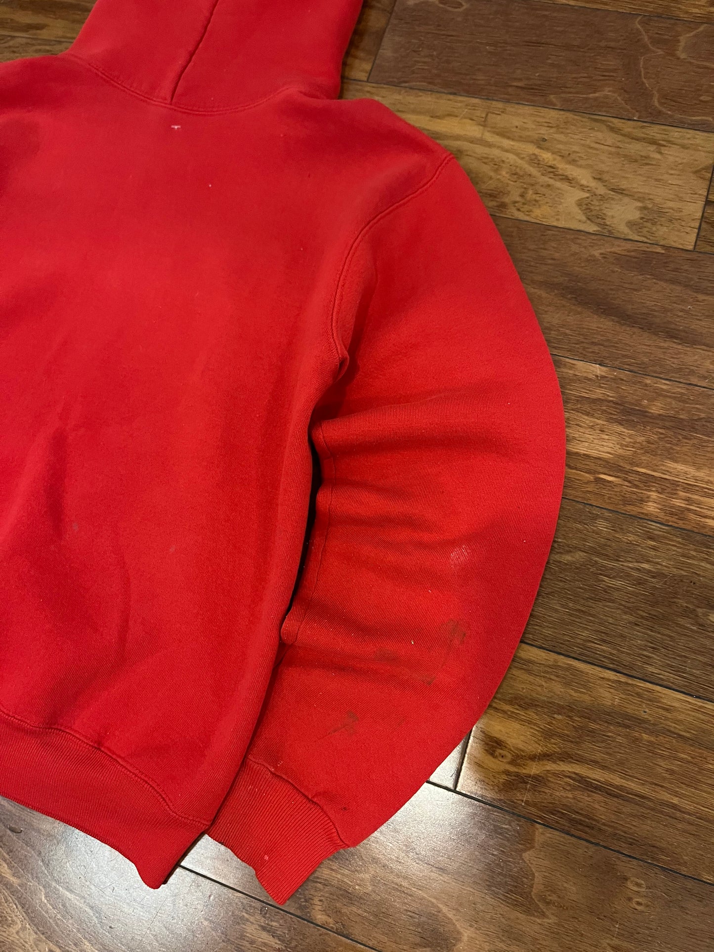 90s Russell Vintage Paint Stained Hoodie (M)