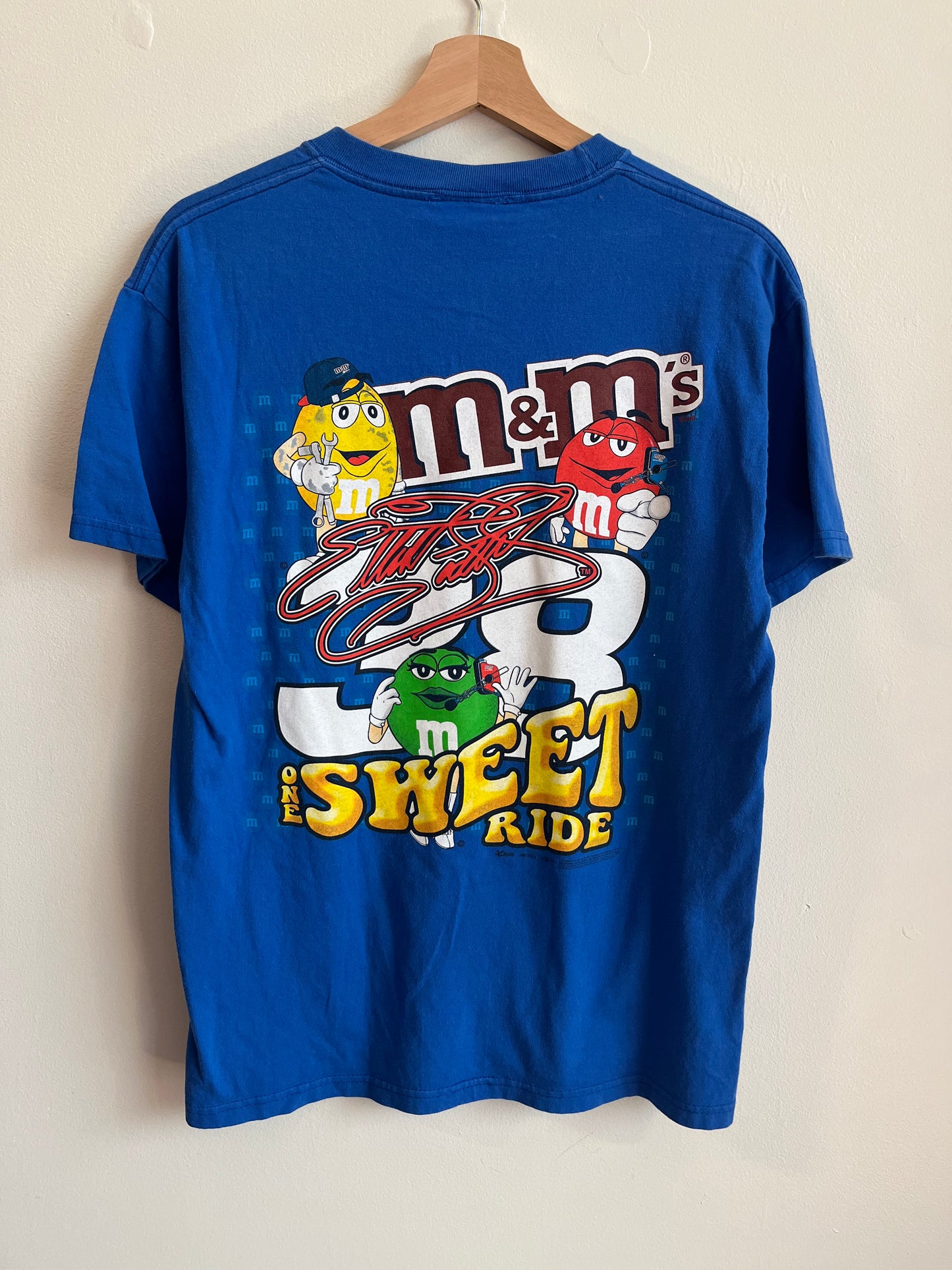 00s Nascar M&M's Elliot Sadler Blue Tee (M)