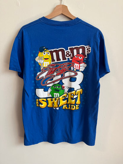 00s Nascar M&M's Elliot Sadler Blue Tee (M)