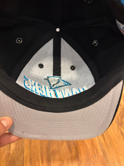 90s Carolina Panthers Grid Logo Athletic Deadstock Hat (OS)
