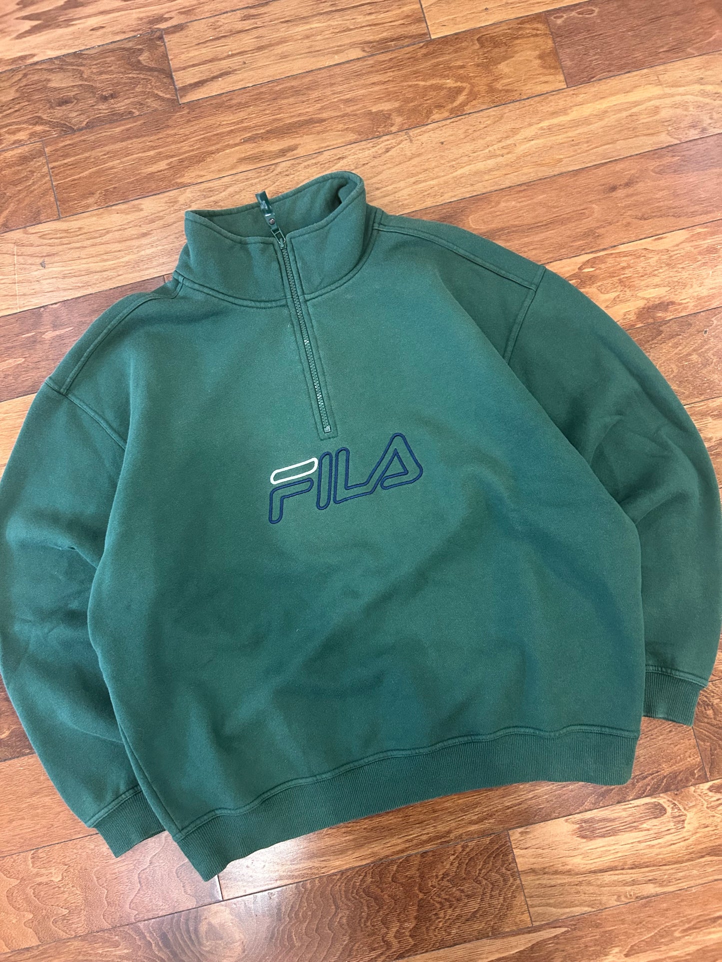 00s Fila 1/4th Zip Sweater (XL)