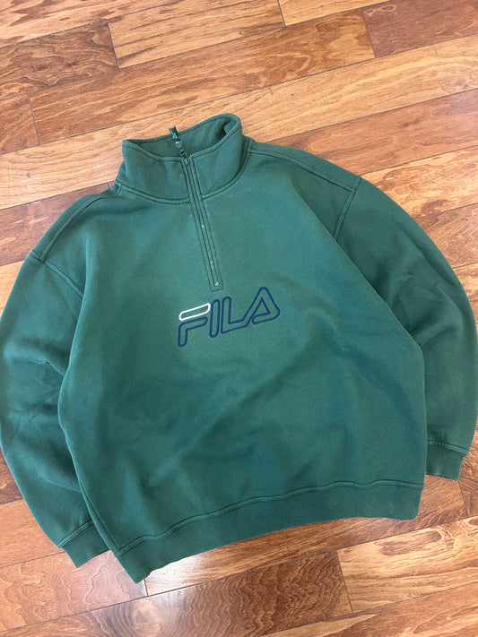 00s Fila 1/4th Zip Sweater (XL)