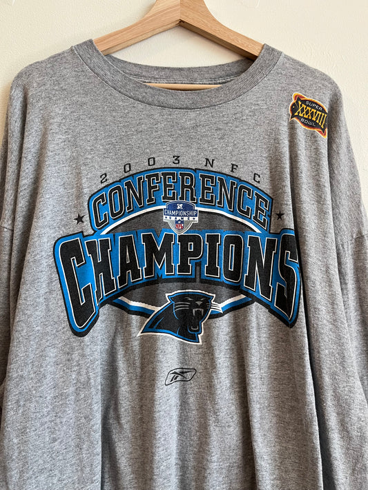 2003 Carolina Panthers NFC Conference Champs Long-Sleeve Shirt (XXL)