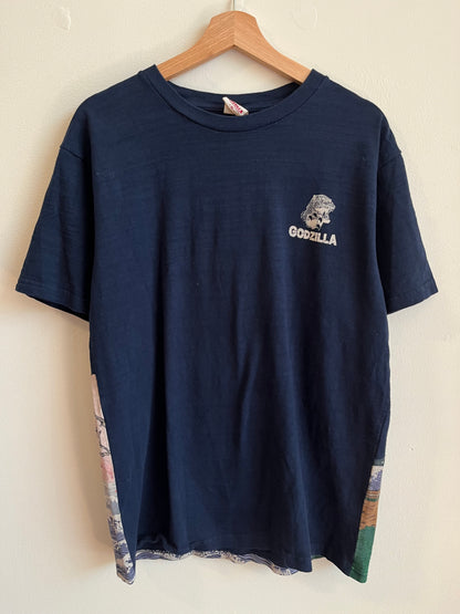 Vintage Godzilla Japanese Great Wave Tee (XL)
