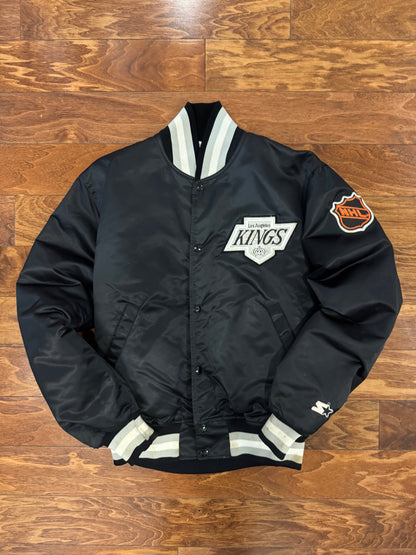 90s Los Angeles Kings Vintage NHL Satin Jacket (M)