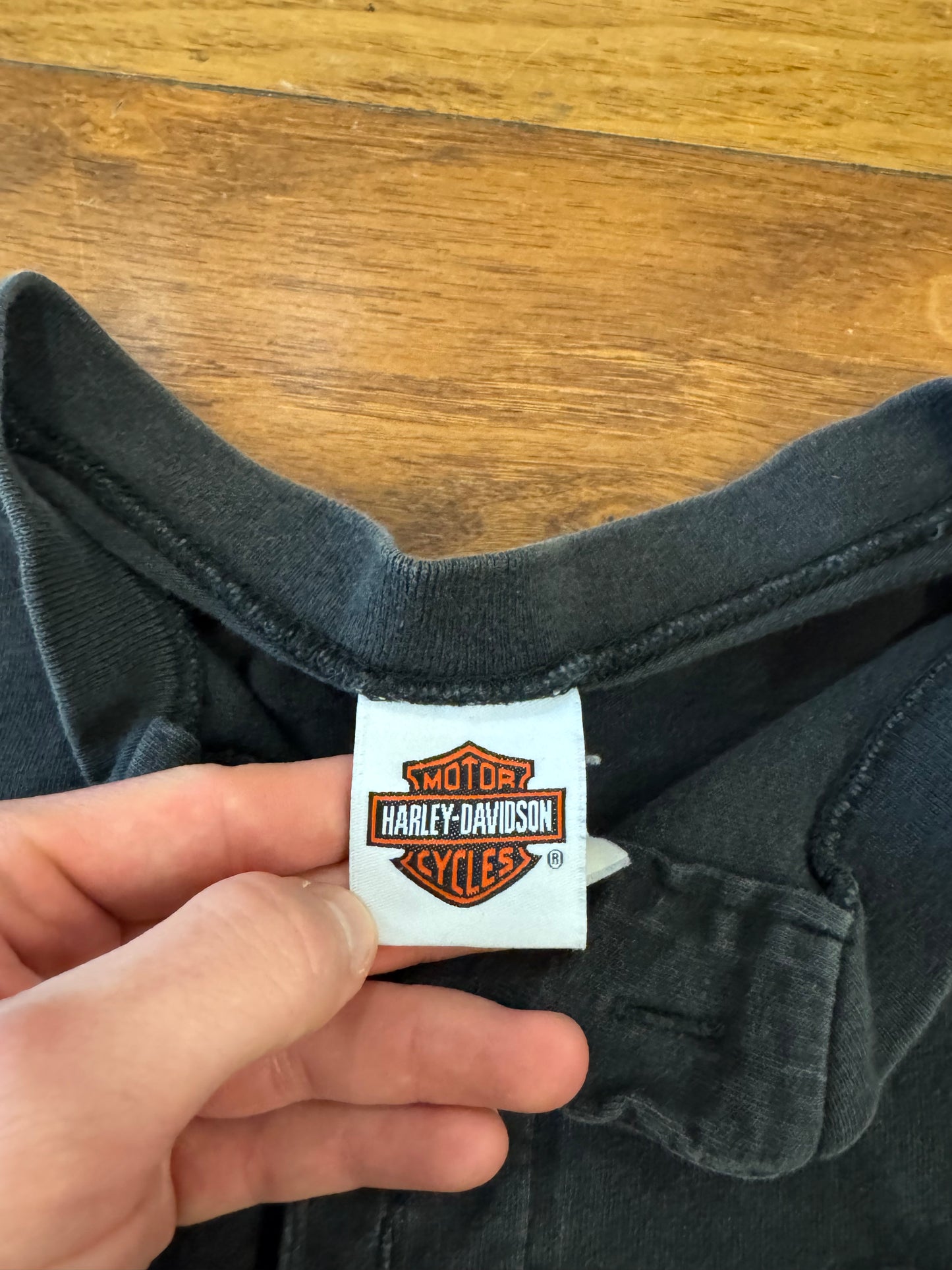 2005 Harley Davidson Daytona Henley Flames Tee (XL)