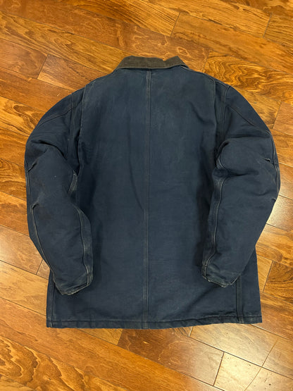 2001 Carhartt Faded Navy Adelphia Chore Jacket (XL)