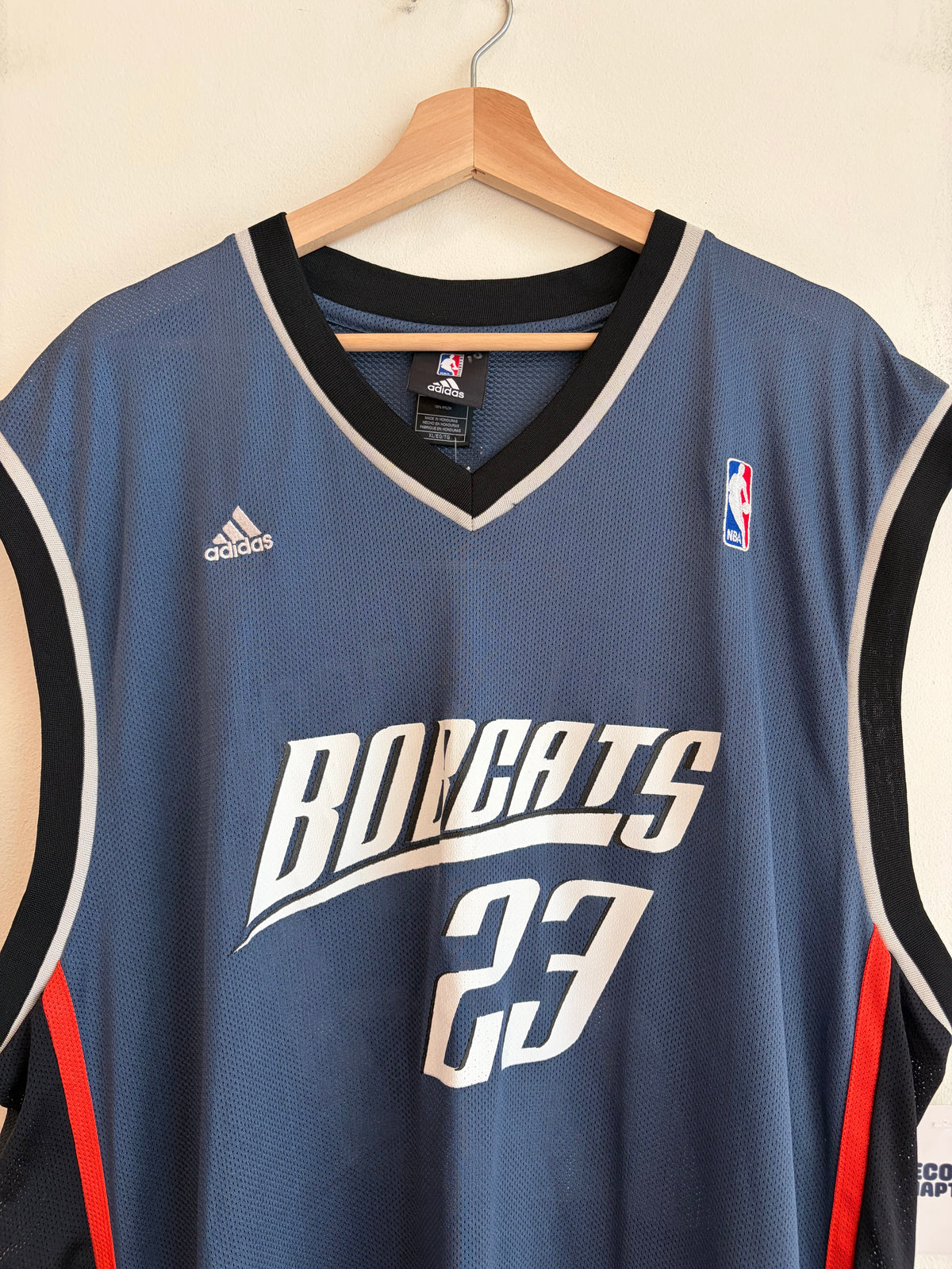 00s Charlotte Bobcats Jason Richardson Adidas NBA Jersey (XL)
