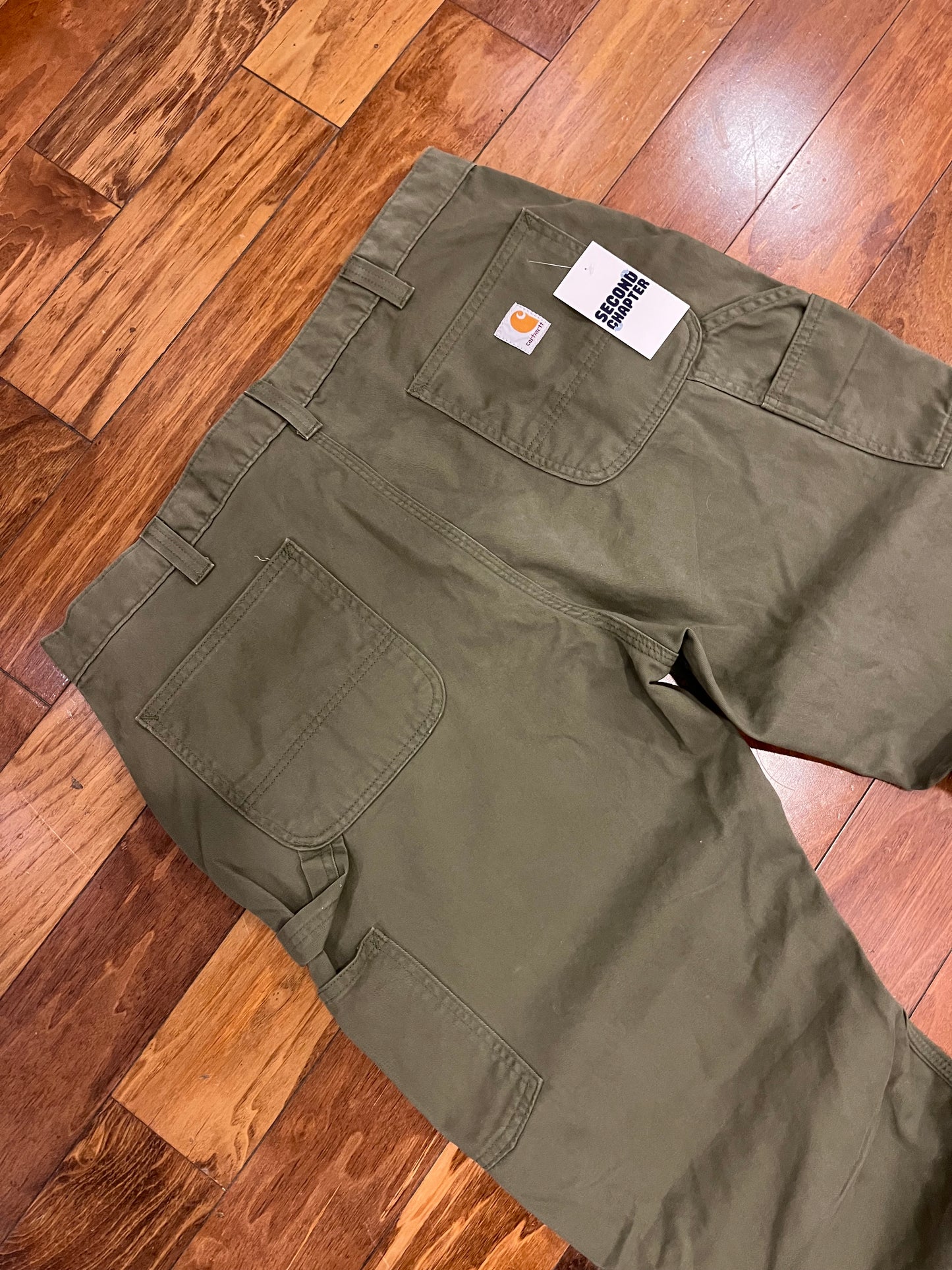 2016 Carhartt Olive Carpenters Pants (40 x 32)
