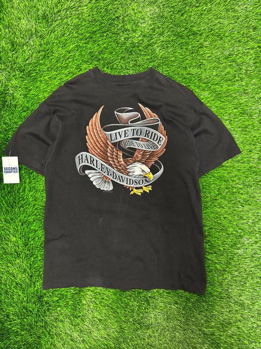 1992 Harley Davidson Michaels Santa Rosa, California Tee (L)