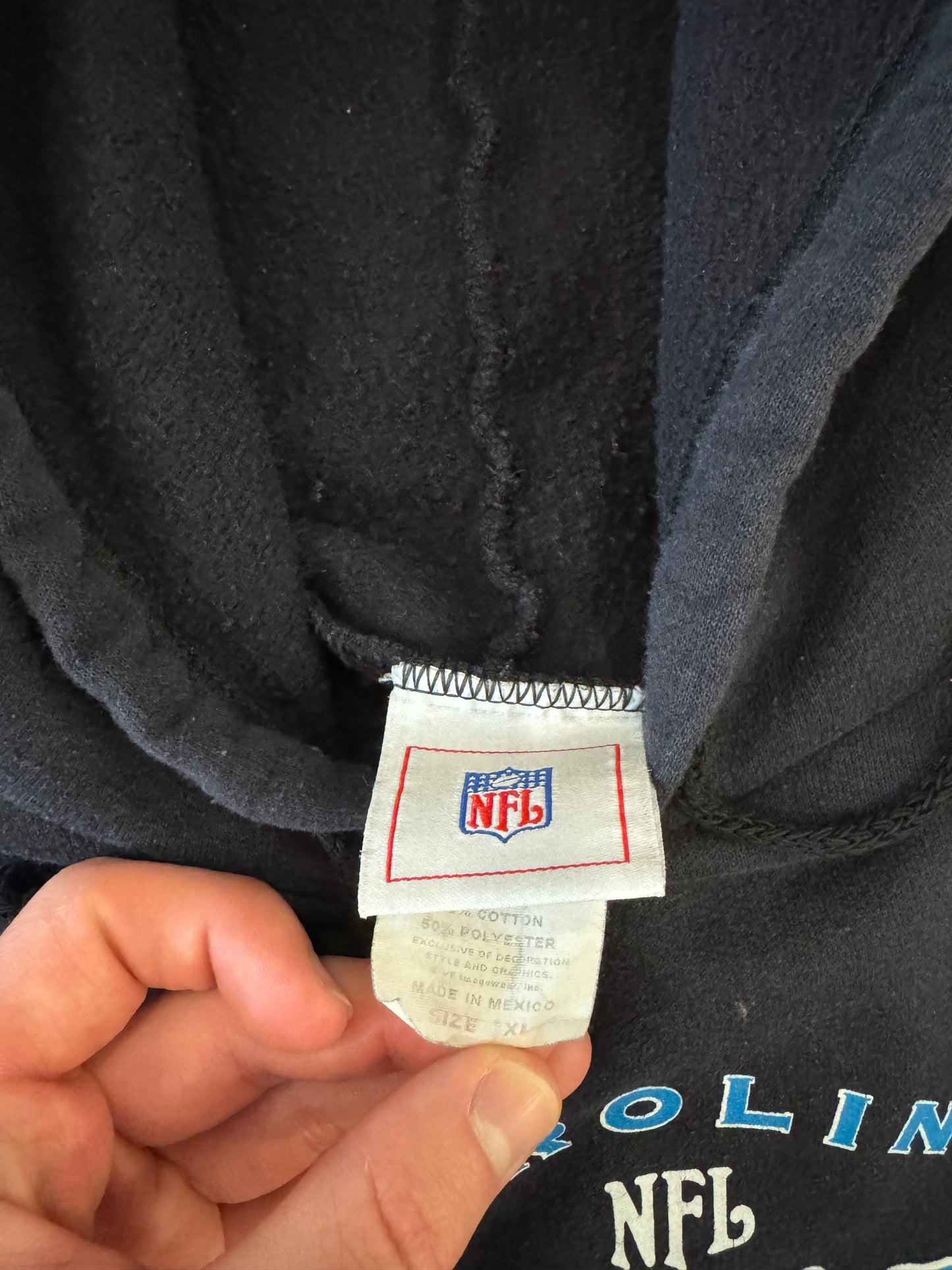00s Carolina Panthers Cat Scratch  Essential Hoodie (XL)