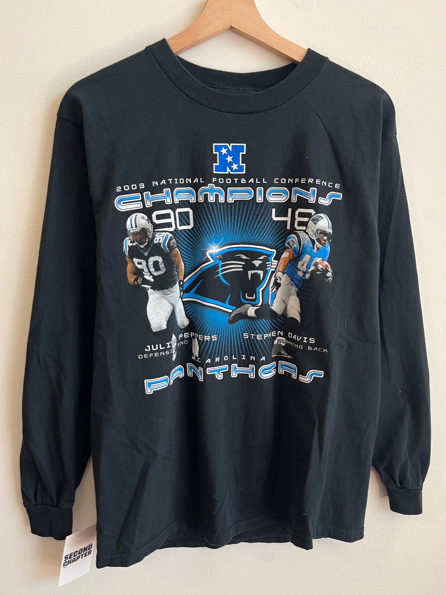2003 Carolina Panthers Peppers & Davis Long Sleeve (M)