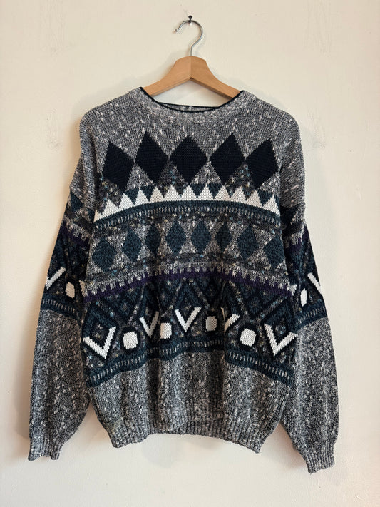 90s Impact Geometric Vintage Sweater (L)