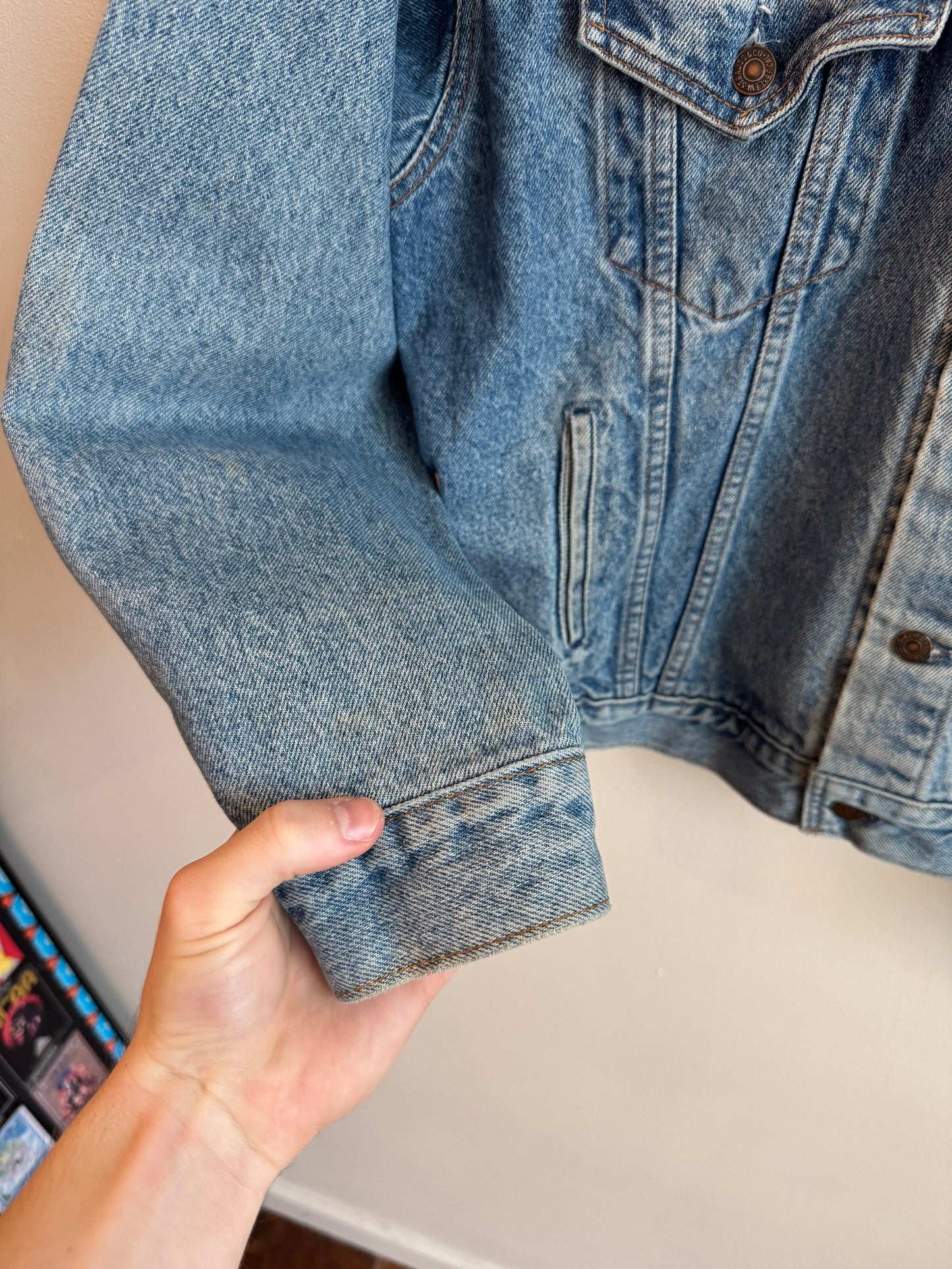 80s Levi's Light Wash Vintage Jean Jacket (L)