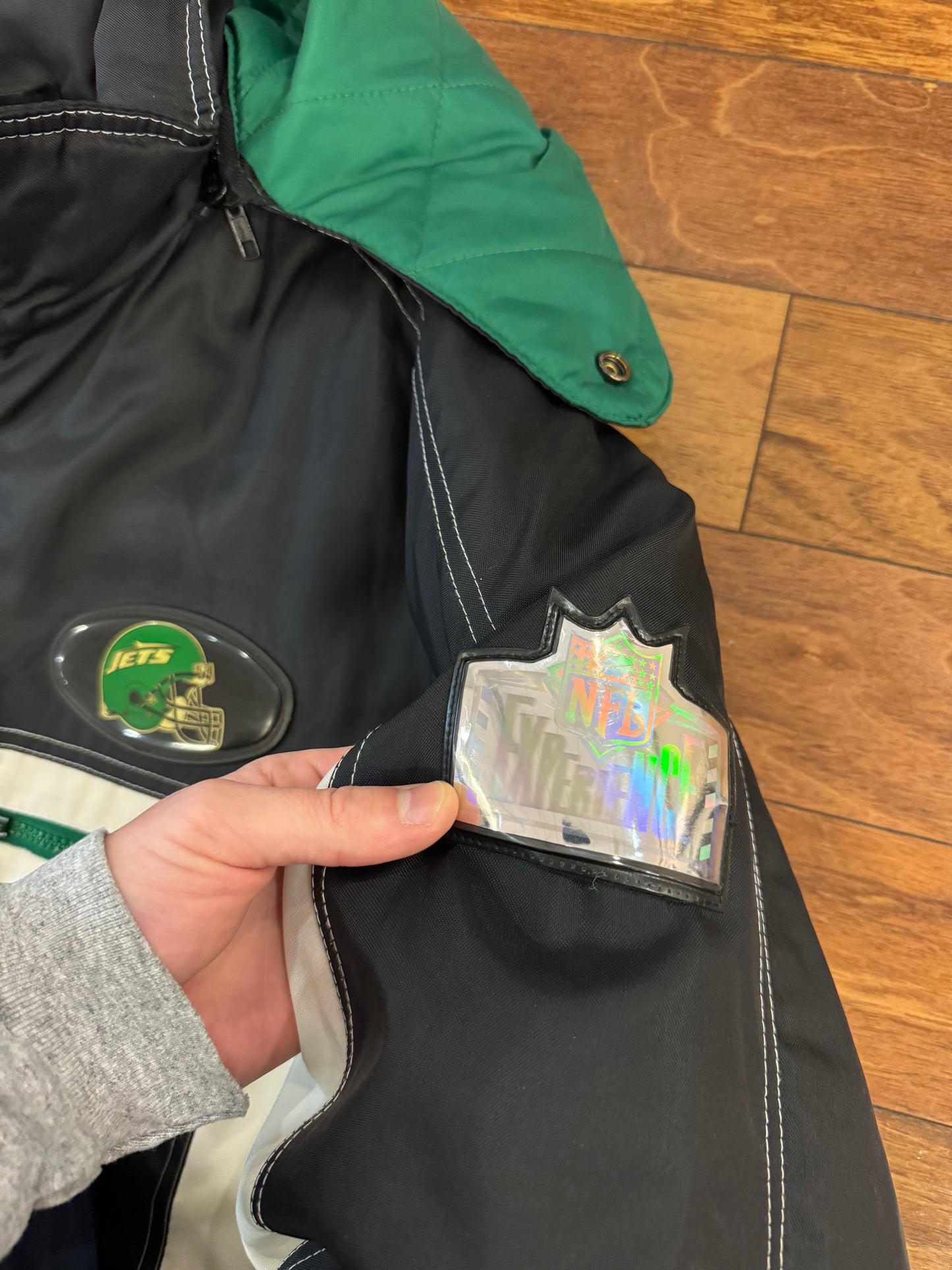 90s New York Jets Vintage Pro Player NFL Puffer Jacket (XL)