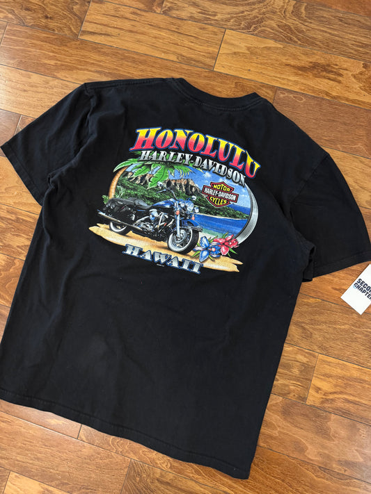 2009 Harley Davidson Honolulu, Hawaii Vintage Tee (XL)