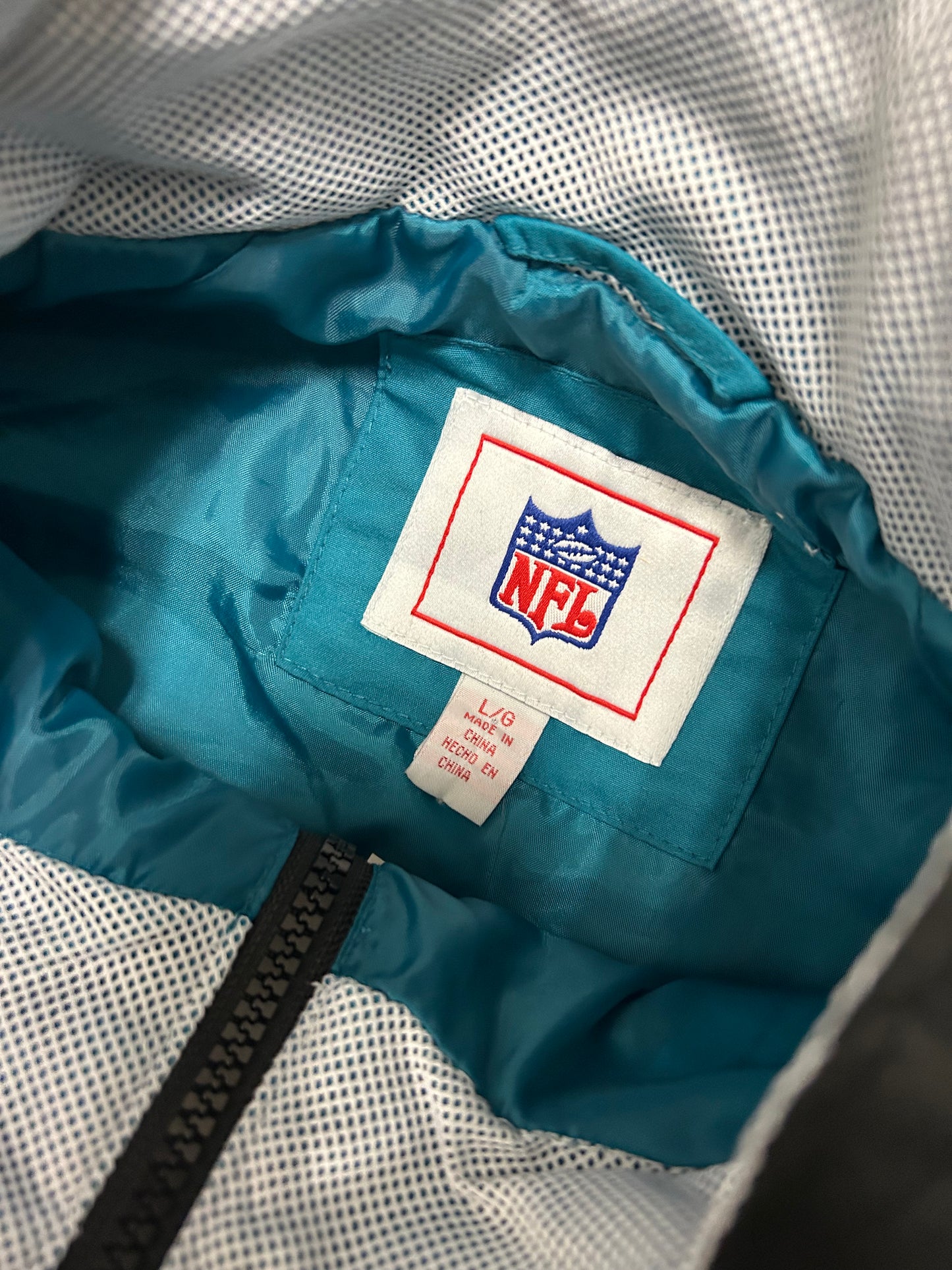 00s Jacksonville Jaguars Embroidered NFL Logo Windbreaker (L)