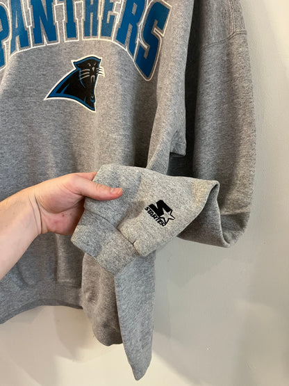 90s Carolina Panthers Starter Grey Crewneck (XXL)