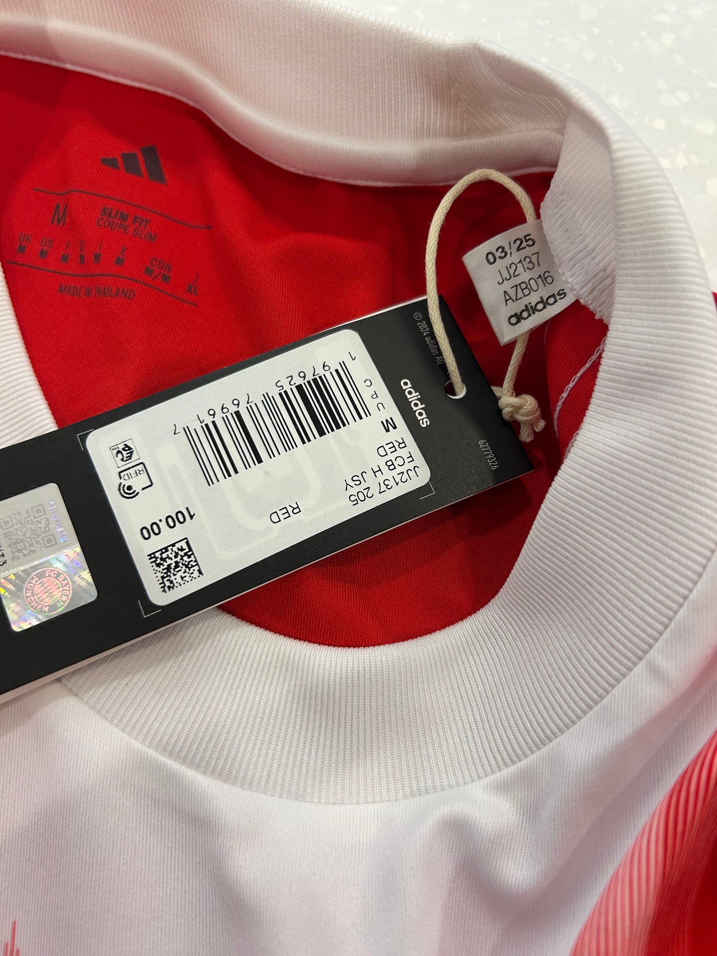 FC Bayern Munchen Deadstock Adidas Home Soccer Jersey 2024-25 Kit (M)