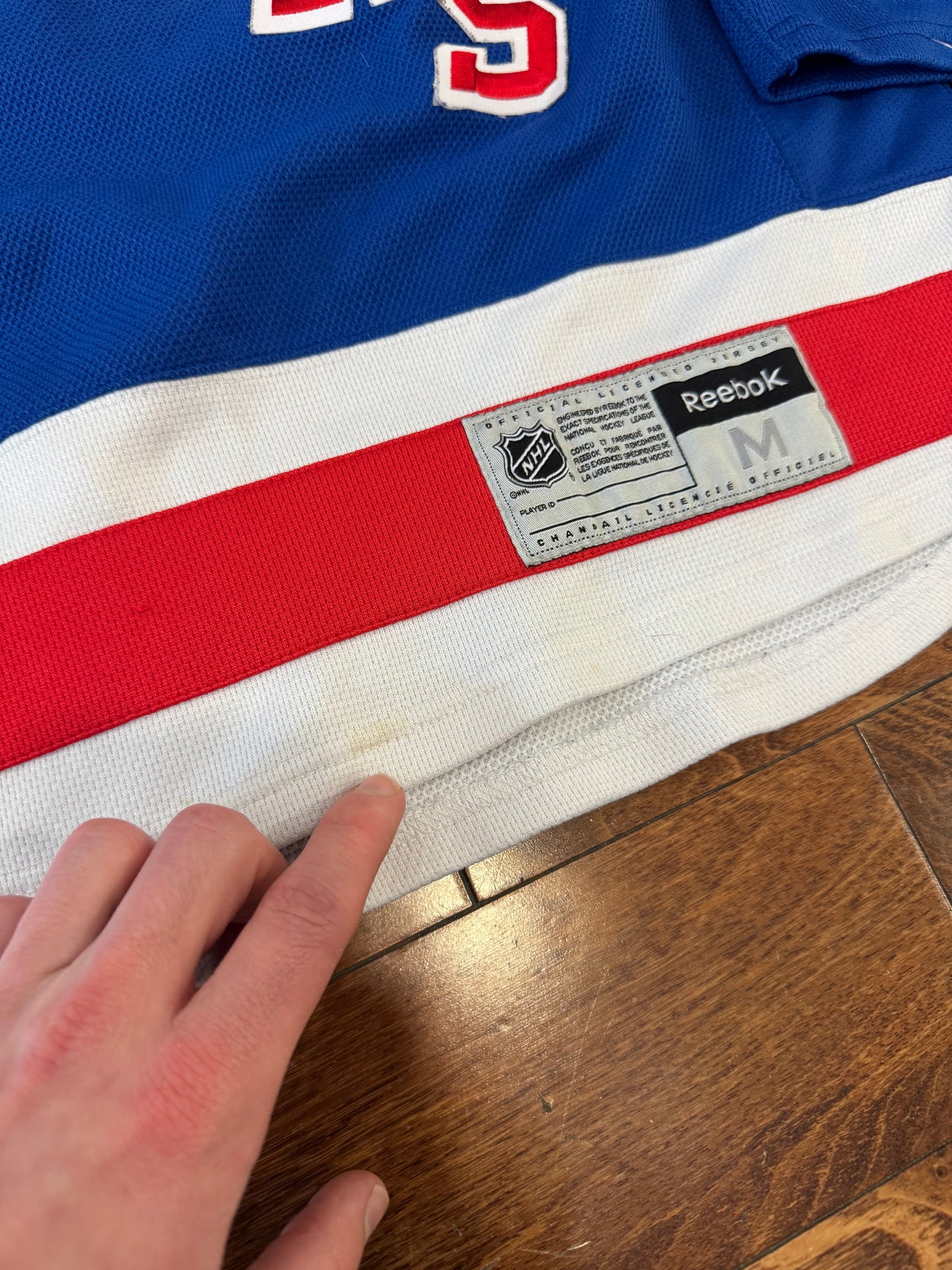 00s NY Rangers Henrik Lundqvist Reebok Hockey Jersey (M)