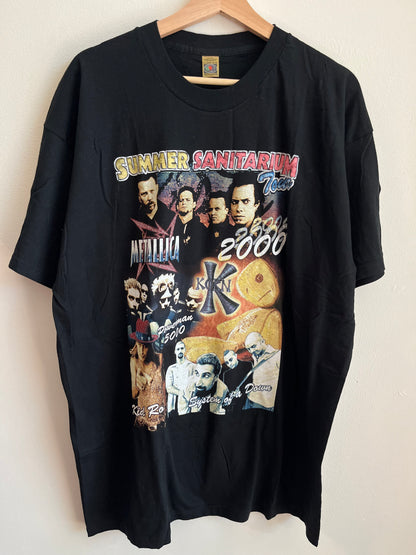 2000 Summer Sanitarium Metallica, Korn, Kid Rock, System of a Down Music Rap Tee (XL)