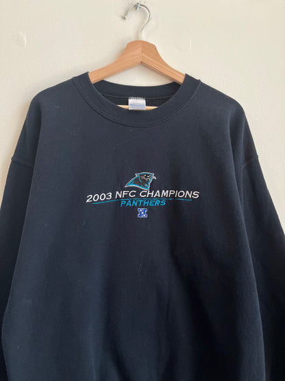 2003 Carolina Panthers Gildan NFC Champions Crewneck (L)
