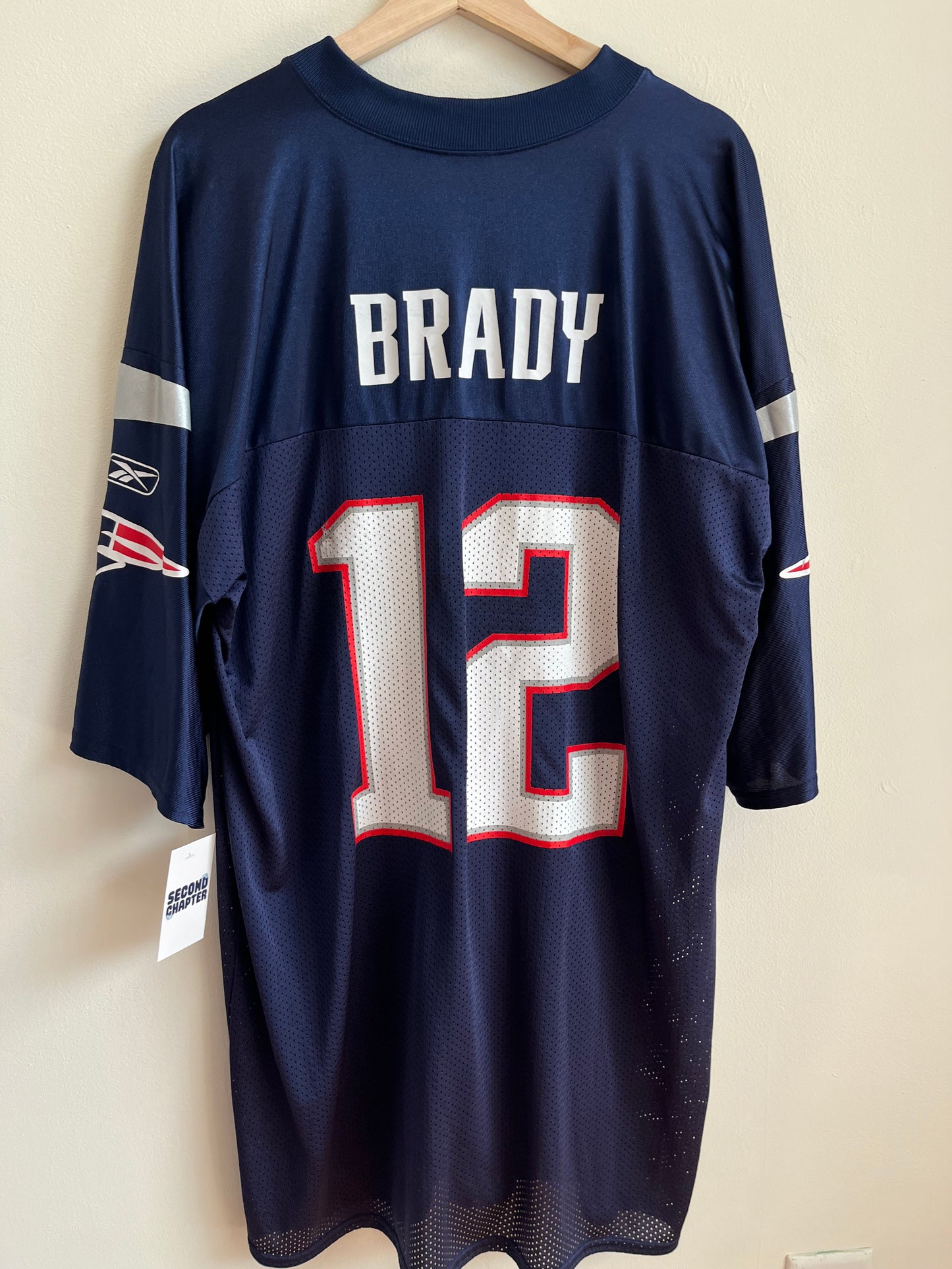 00s New England Patriots tom Brady NFL Players Jersey (XL)
