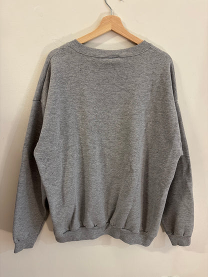 1998 Carolina Panthers CSA Grey Spell Out Crewneck (XL)
