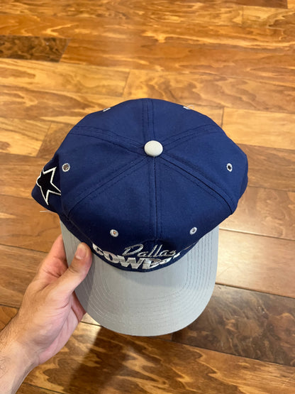 90s Dallas Cowboys #1 Apparel NFL Football Hat (OS)