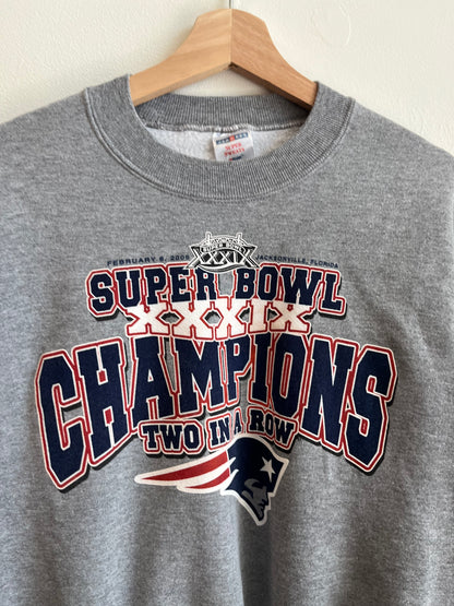 2005 New England Patriots Super Bowl Champion Crewneck (XL)