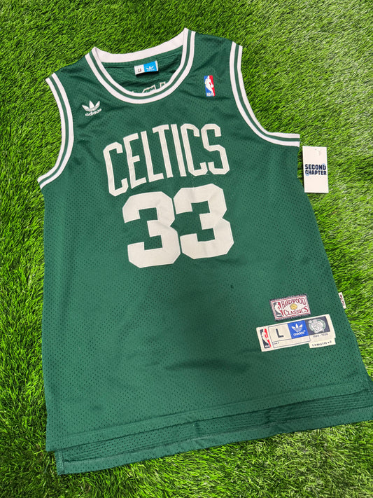 Boston Celtics Larry Bird Adidas Hardwood Classics NBA Jersey (L)